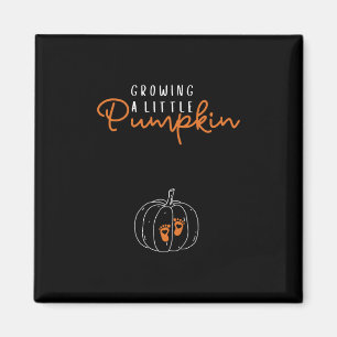 Growing A Little Pumpkin Fall Pregnancy Thanksgivi Magnet