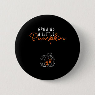 Growing A Little Pumpkin Fall Thanksgiving 6 Cm Round Badge