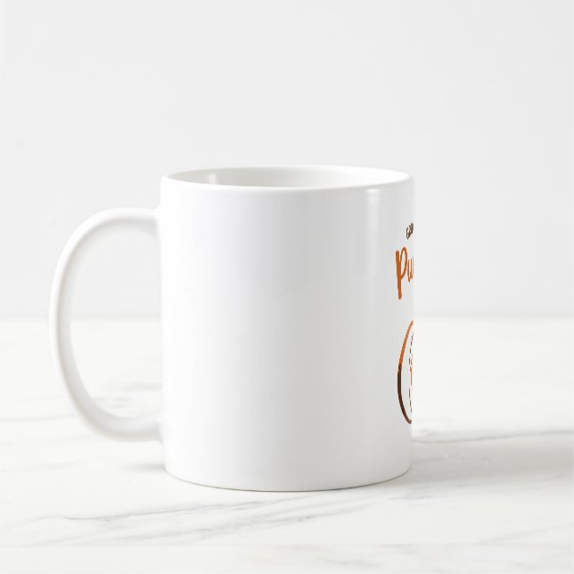 Growing a Little Pumpkin Funny Fall Coffee Mug (Left)