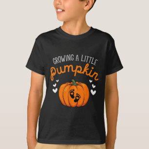 Growing A-little Pumpkin Halloween Pregnancy Annou T-Shirt