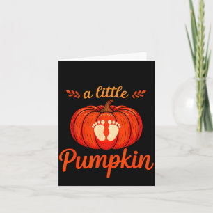 Growing A Little Pumpkin Maternity Pregnancy Thank Card