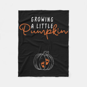 Growing A Little Pumpkin Pregnancy Announcement Th Fleece Blanket