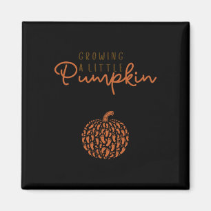 Growing A Little Pumpkin Pregnancy Reveal Hallowee Magnet