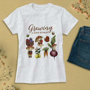 Growing a Tiny Human Baby Shower Mom-to-Be T-Shirt