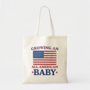 Growing An All American Baby 4th Of July Pregnancy Tote Bag