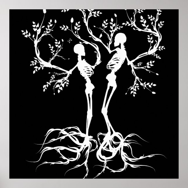 Growing Apart White Poster (Front)