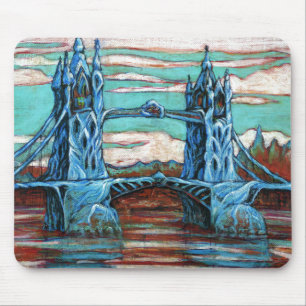 Growing Bridge in a fantasy city Mouse Pad