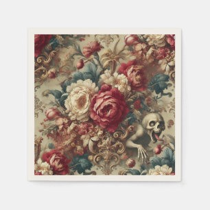 Growing Grotesque – Gothic Floral Napkin