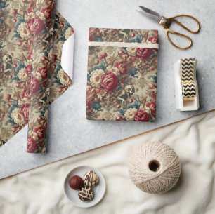 Growing Grotesque – Gothic Floral Wrapping Paper