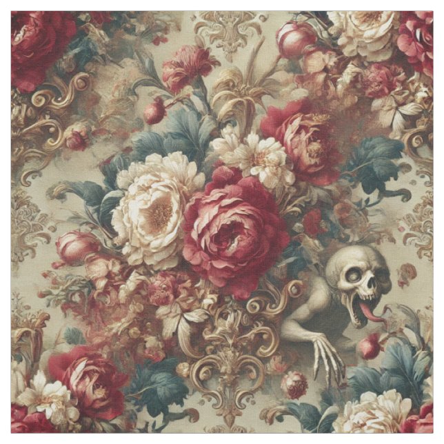 Growing Grotesque – Gothic Statement Tile Fabric (Swatch)