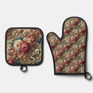 Growing Grotesque – Gothic Victorian Oven Mitt & Pot Holder Set