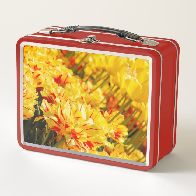 Growing in Gold  Metal Lunch Box (Front)