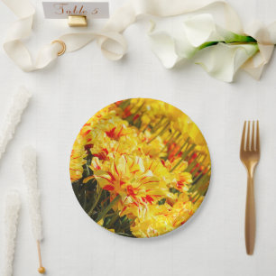 Growing in Gold Paper Plate