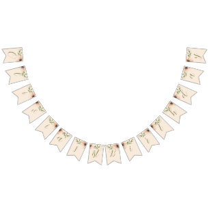 Growing Like a Weed 1st birthday girl, Bunting