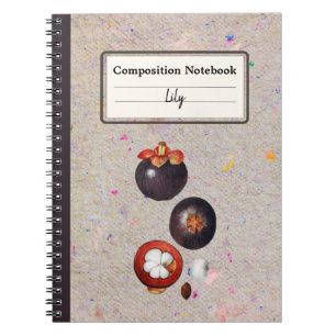 Growing  Mangosteen Personalised Composition Notebook