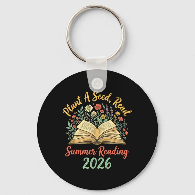 Growing Minds Summer Reading 2026 Plant A Seed Key Ring (Front)