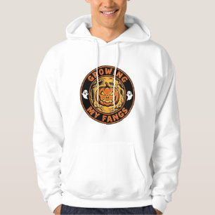 Growing My Fangs Halloween Pumpkin Ghost Design_1 Hoodie