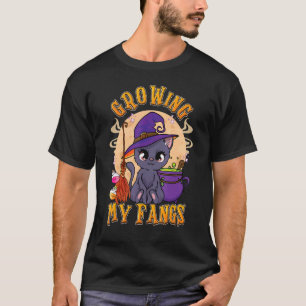 Growing My Fangs Scary And Spooky Halloween T-Shirt