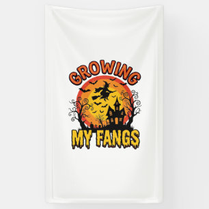 Growing My Fangs Vintage Halloween Vampire Shirt_1 Banner