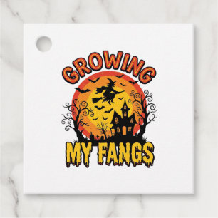 Growing My Fangs Vintage Halloween Vampire Shirt_1 Favour Tags