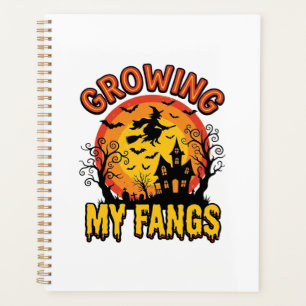 Growing My Fangs Vintage Halloween Vampire Shirt_1 Planner