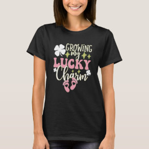 Growing My Lucky Charm St Patrick's Day Pregnancy  T-Shirt