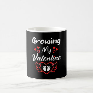 Growing My Valentine - Cute Pregnancy Announcement Coffee Mug
