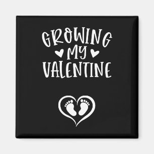 Growing My Valentine Pregnancy Announcement Valent Magnet