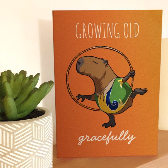 Growing Old Gracefully Capybara Gymnast Cartoon (Creator Uploaded)