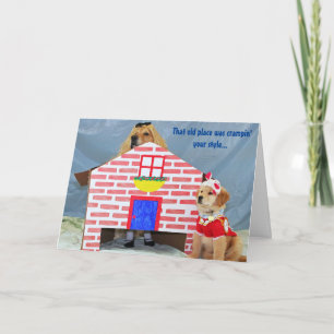 Growing Out Of House Into New Home Card