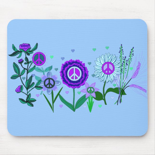 Growing Peace Mouse Pad (Front)