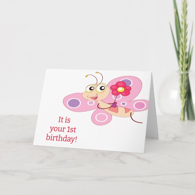 GROWING SO FAST/SO SWEET YOU ARE "1 TODAY" CARD (Front)