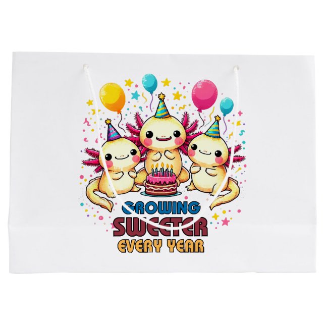 Growing Sweeter with Every Year  Large Gift Bag (Back)