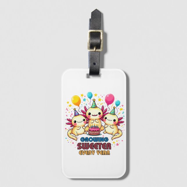 Growing Sweeter with Every Year  Luggage Tag (Front Vertical)