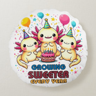 Growing Sweeter with Every Year Round Cushion