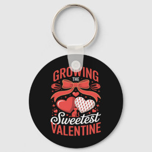 Growing Sweetest Valentine Pregnancy Announcement Key Ring