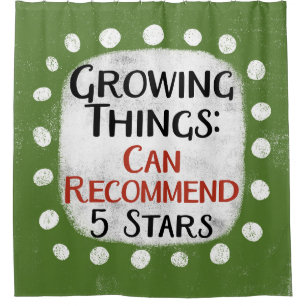 Growing Things Gardening Review Shower Curtain