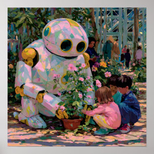 Growing Together - Solarpunk Poster