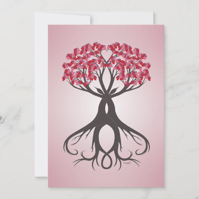 Growing Together with Love Invitation (Front)