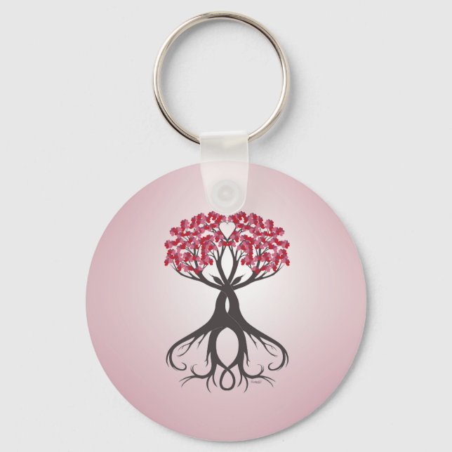 Growing Together with Love Keychain (Front)
