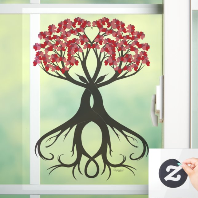 Growing Together with Love Window Cling (Home)