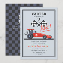 Growing Two Fast Speed Racer Kids Birthday Party