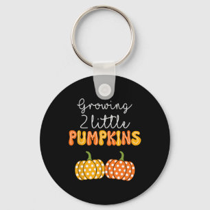 Growing Two Little Pumpkins Announcement By Key Ring