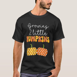 Growing Two Little Pumpkins Announcement By T-Shirt
