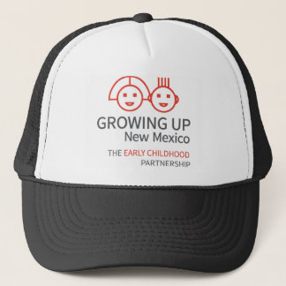 GROWING UP NM White Trucker Hat