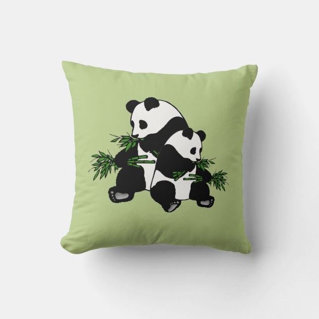 Growing Up Panda Cushion (Front)