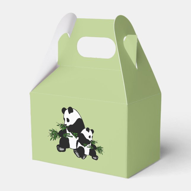 Growing Up Panda Favour Box (Front Side)