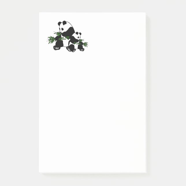 Growing Up Panda Post-it Notes (Front)