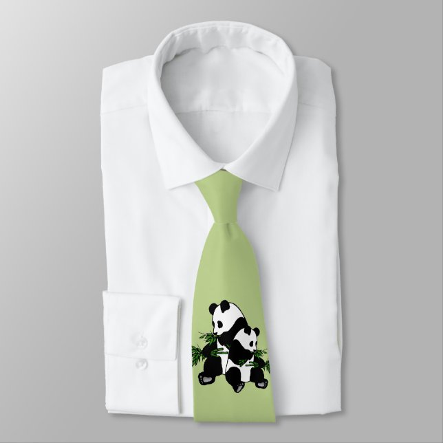 Growing Up Panda Tie (Tied)
