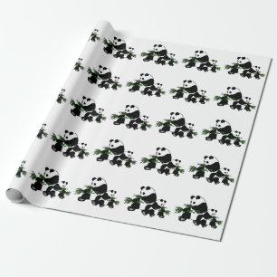 Growing Up Panda Wrapping Paper